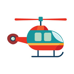 helicopter isolated on white background