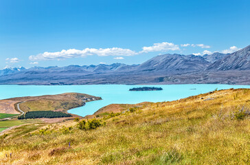 Lake Tekapo, Canterbury, South Island, New Zealand, Oceania.