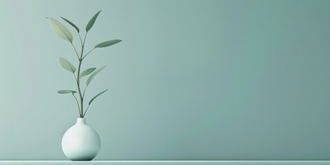 A minimalist aesthetic featuring a light seafoam green backdrop, Crisp lines and subtle textures, Contemporary minimalist style