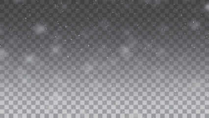 Heavy snowfall, snowflakes in different shapes and forms. Sparkling dust, powder. Snow powder. Stock illustration