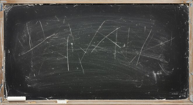 Old Scratched Blackboard Texture Image Blank School Chalkboard
