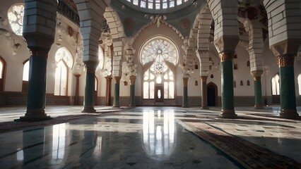 Obraz premium interior of a beautiful mosque