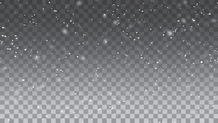 Beautiful falling snowflakes wallpaper. Winter dust ice particles. Magic nature fantasy snowfall.