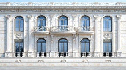 Fototapeta premium Elegant Classical Building Facade