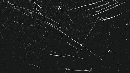 Abstract vector damaged scratched analog film with dirty noise grainy texture, aged distressed overlay background.