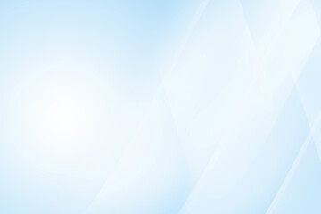 Abstract light blue background with geometric triangles overlay and copy space.