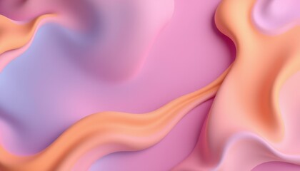 Obraz premium Abstract Pink and Orange Fluid Wave Design