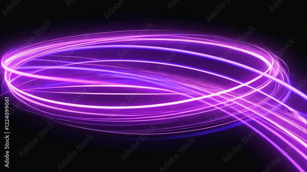 Poster abstract purple light trails: swirling lines of vibrant purple light create a mesmerizing abstract p