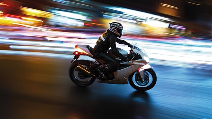 Night Rider: City Lights, Speed, and Thrills