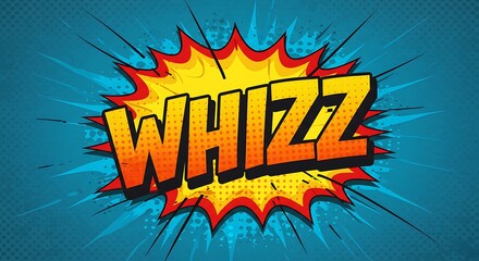 Whizz Comic Book Style Graphic Design