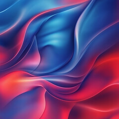Abstract background with moving waves, generative AI illustration