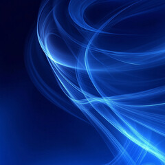 Naklejka premium Abstract background with moving waves, generative AI illustration