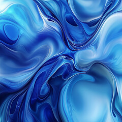 Fototapeta premium Abstract background with moving waves, generative AI illustration