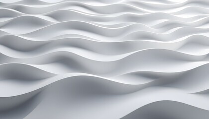 Fototapeta premium Abstract White Wave Pattern Background Image