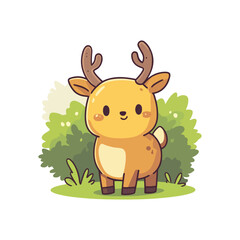 Adorable Cartoon Deer