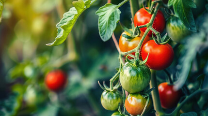 fresh tomatoes plant