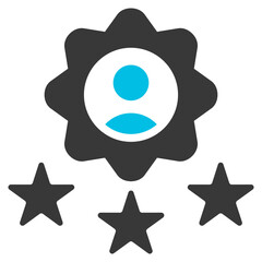Expertise Glyph Blue Grey Icon