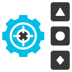 Specification Glyph Blue Grey Icon