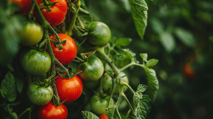 fresh tomatoes plant