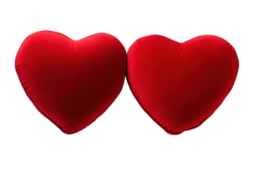 red heart isolated on white
