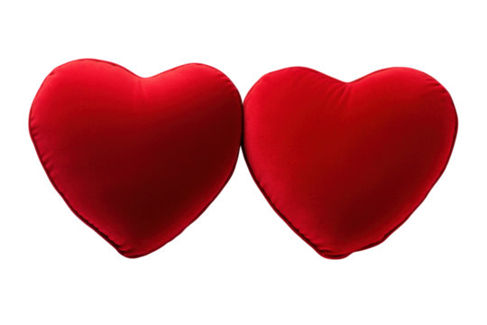 red heart isolated on white