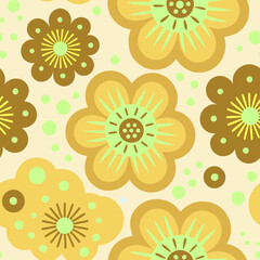 pattern with beautiful flowers