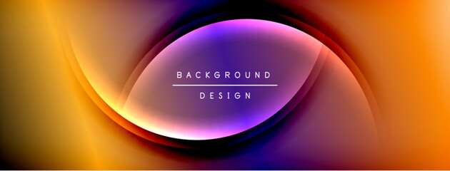 Bright rainbow style color gradient with curve round shape line background. Vector Illustration For Wallpaper, Banner, Illustration, landing page