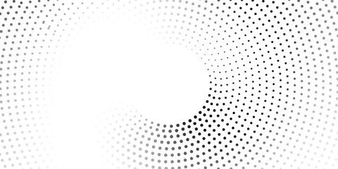 Modern abstract background. Halftone dots in circle form. Round logo. Vector dotted frame. Design element or icon. vector ilustration