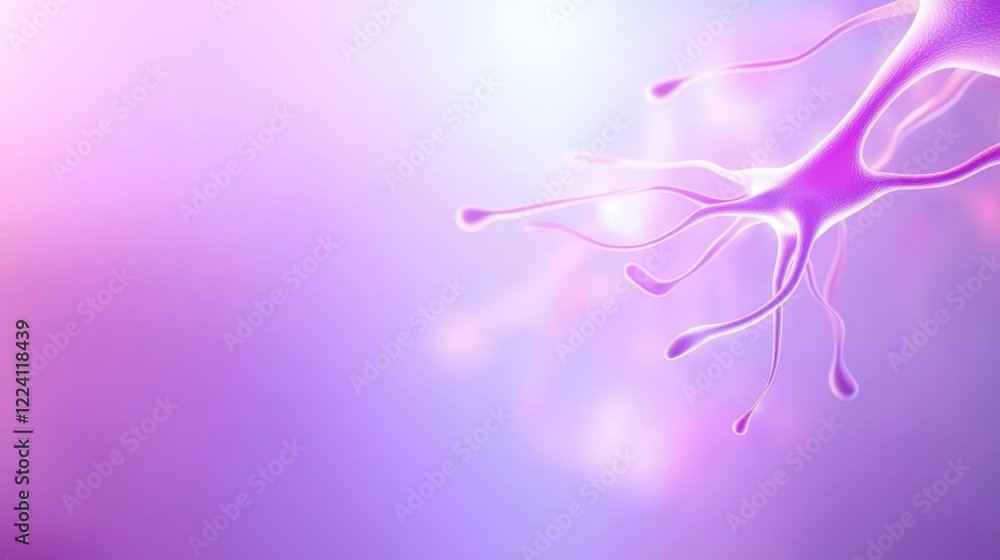 Poster intricate neural network, a closeup view of interconnected neurons and their complex pathway
