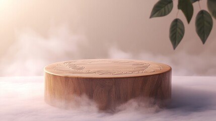 Exquisite Carved Wooden Display Stand