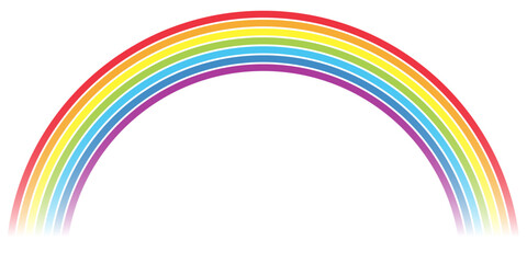 虹　カラフル　水彩　グラデーション　アイコン
