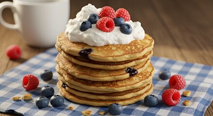 Blueberry Pancake Day Delicious Ideas to Celebrate with Fluffy Pancakes and Fresh Blueberries