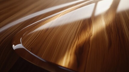 Polished wood surface, sunlight, interior, design, texture