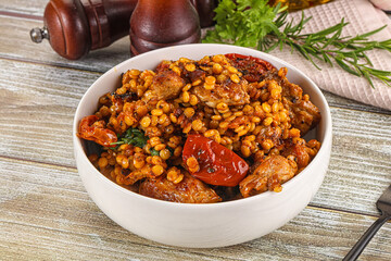 Rasted chicken meat with ptitim