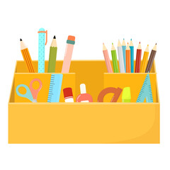 Set of Stationery for School Supplies. Back to School Supplies
