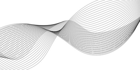 Wave Design of line pattern abstract background, abstract background with curved wave lines, wave line geometric patterns in concept of technology, science and presentation.