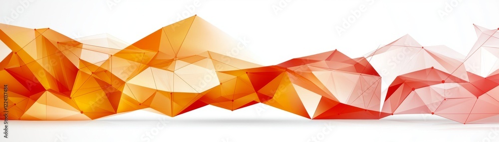 Poster a vibrant abstract design featuring waves of orange and red hues, creating a dynamic and energetic v