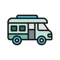 camper van icon design