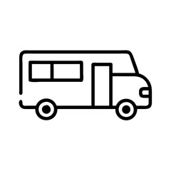 Fototapeta premium camper van icon design