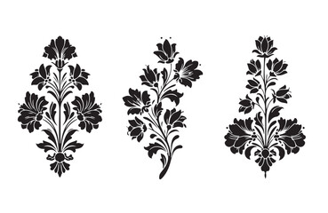 Ornamental Flower Design for Fashion and Home Décor 
