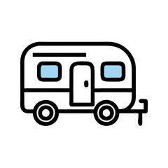 caravan icon design