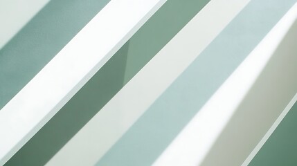Obraz premium Abstract White Lines and Light Green Wall