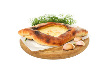 PNG, Khachapuri, tasty baking food, isolated on white background