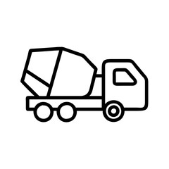 Fototapeta premium cement truck icon design