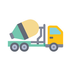 Fototapeta premium cement truck icon design