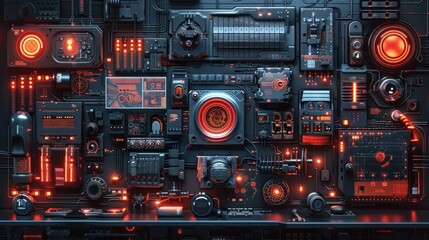 Fototapeta premium Futuristic Technology Interface