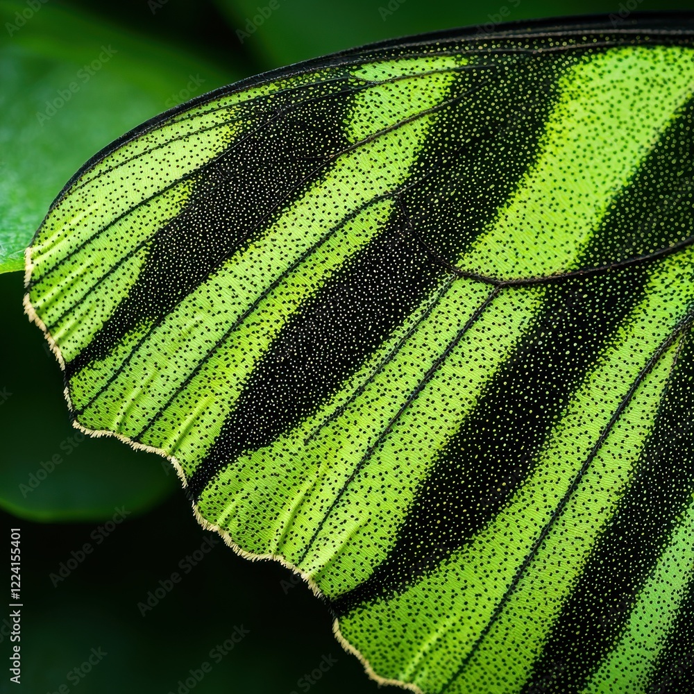 Poster macro shot of vibrant butterfly wing patterns in nature close-up view colorful intricate texture
