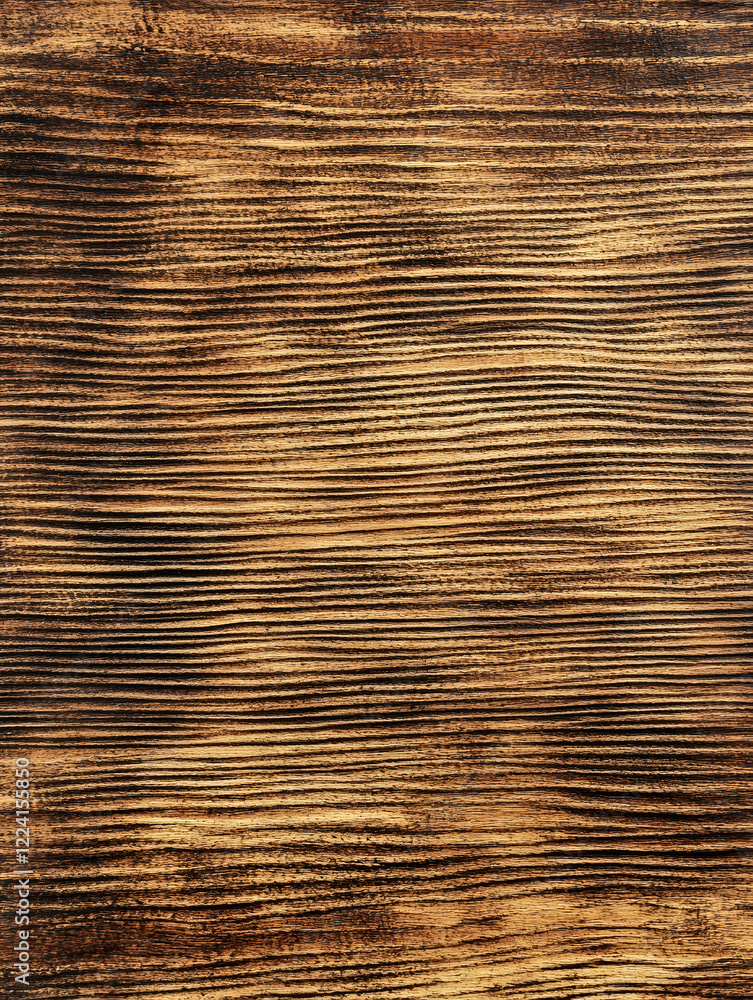 Aufkleber distressed wooden texture with horizontal lines for rustic natural backgrounds : generative ai