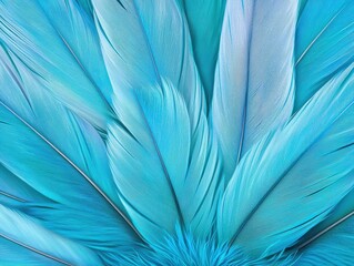 Fototapeta premium Macro shot of blue jay feathers vibrant patterns in detail natural environment close-up view