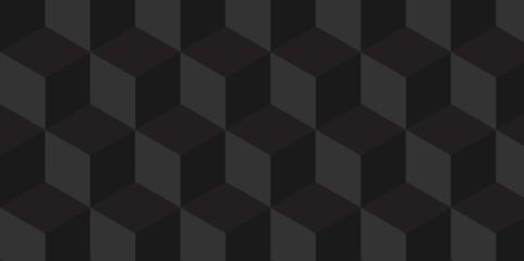 Abstract minimal geometric black overlap cube elegant minimal digital layer shape space technology luxury gird monochrome triangle creative paper texture background.	